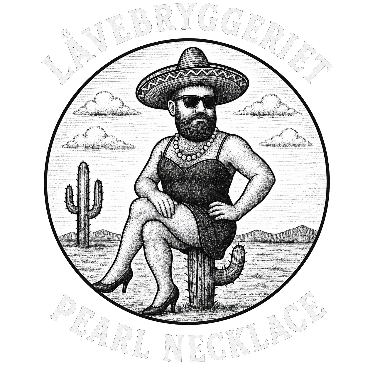 Pearl Necklace label